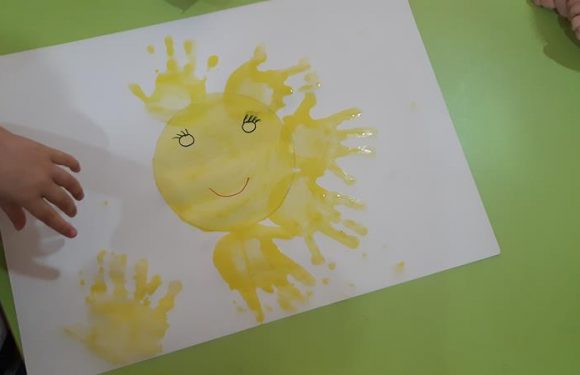 Ликовна игра Сонце